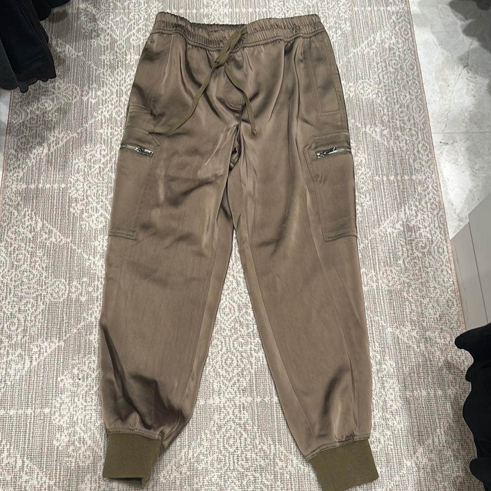 REISS SATIN CARGO JOGGERS 6